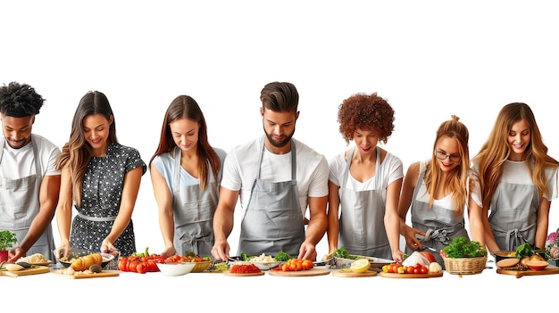 Trzech członków zespołu w kuchni